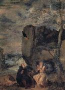 Diego Velazquez St.Anthony Abbot and St.Paul the Hermit oil painting reproduction
